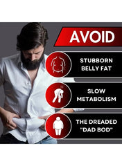 UNALTERED herbal supplements poster highlighting stubborn belly fat burner for men and solutions for a better physique UNALTERED herbal supplements poster highlighting stubborn belly fat burner for men and solutions for a better physique