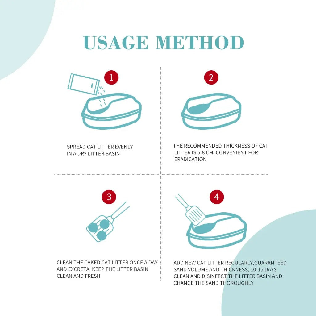 Instructions for Bioline biodegradable tofu cat litter usage method and maintenance steps Instructions for Bioline biodegradable tofu cat litter usage method and maintenance steps