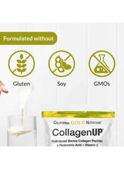 California Gold Nutrition Collagen Powder with Hyaluronic Acid and Vitamin C, gluten-free and non-GMO California Gold Nutrition Collagen Powder with Hyaluronic Acid and Vitamin C, gluten-free and non-GMO