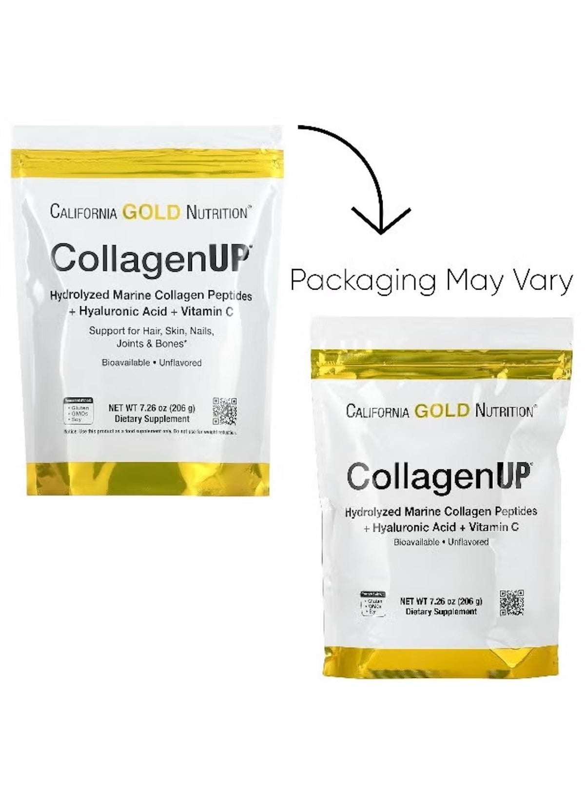 California Gold Nutrition Collagen Powder with Hyaluronic Acid and Vitamin C for healthy skin and joints California Gold Nutrition Collagen Powder with Hyaluronic Acid and Vitamin C for healthy skin and joints