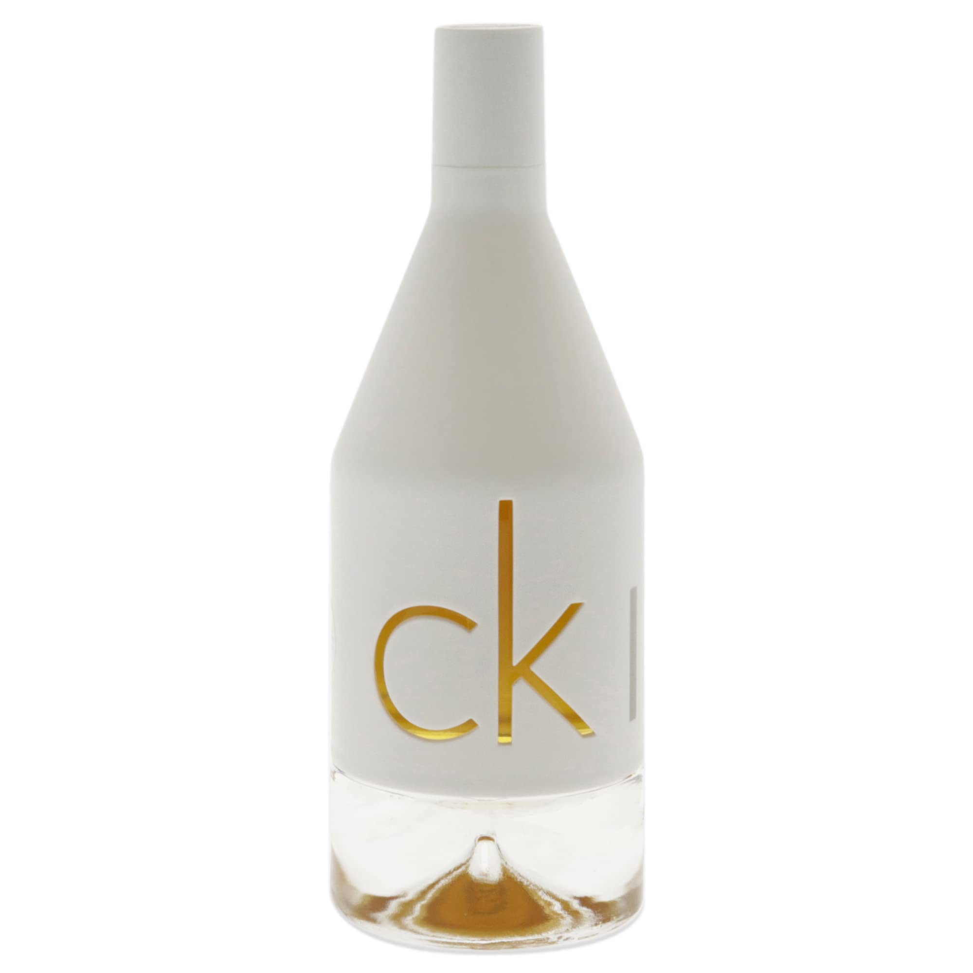 Calvin Klein CK IN2U perfume for women in minimalist white bottle with clear base Calvin Klein CK IN2U perfume for women in minimalist white bottle with clear base