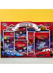 Huitich car stationery set for kids featuring colorful markers, crayons, and accessories with Cars theme Huitich car stationery set for kids featuring colorful markers, crayons, and accessories with Cars theme