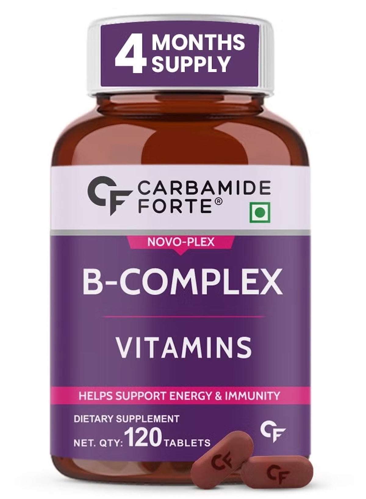 CARBAMIDE FORTE B-Complex Vitamins Supplement with 120 tablets for energy and immunity support in UAE CARBAMIDE FORTE B-Complex Vitamins Supplement with 120 tablets for energy and immunity support in UAE