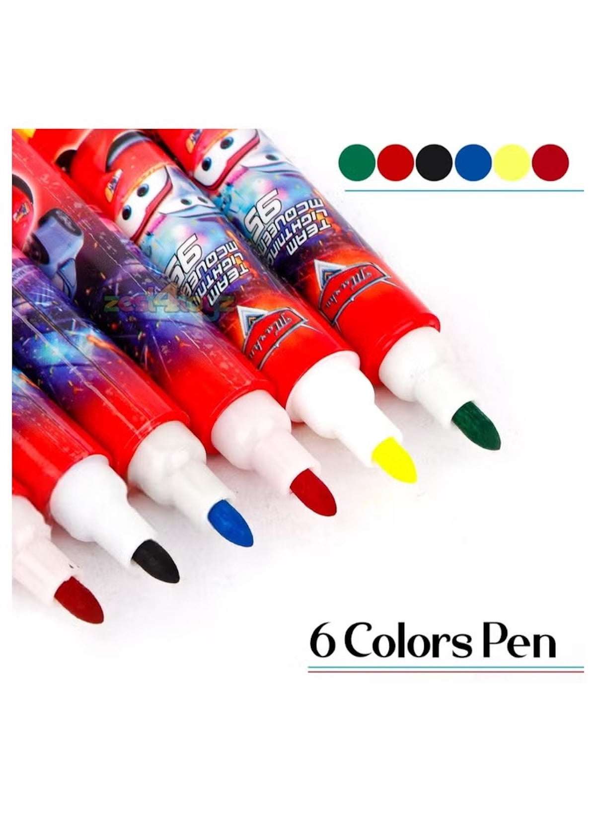 Huitich kids deluxe stationery set featuring 6 vibrant colors pens for creative projects Huitich kids deluxe stationery set featuring 6 vibrant colors pens for creative projects