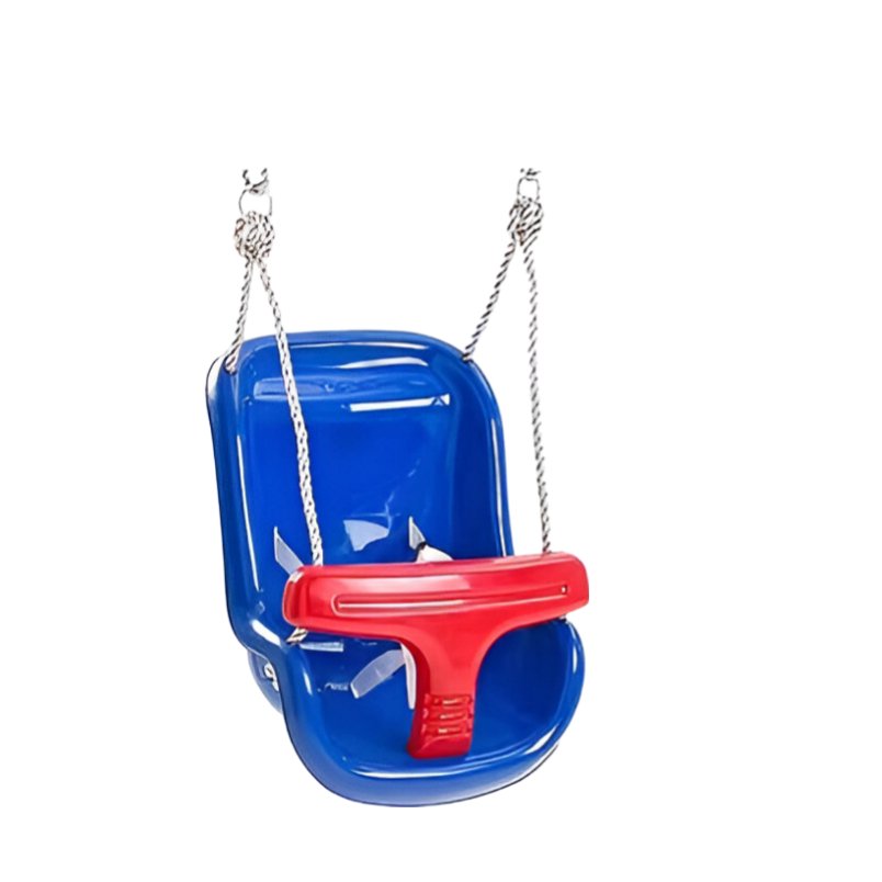 Huitich blue and red comfortable baby swing for home with secure safety harness and sturdy ropes Huitich blue and red comfortable baby swing for home with secure safety harness and sturdy ropes