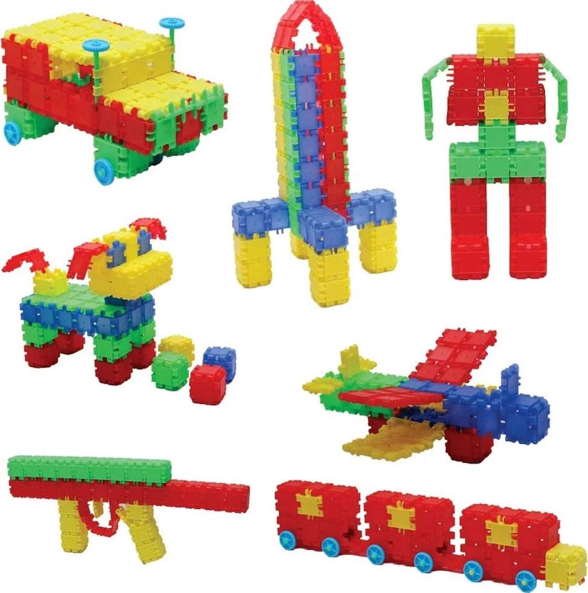 Huitich educational puzzle blocks for kids in various shapes including cars, rockets, and animals Huitich educational puzzle blocks for kids in various shapes including cars, rockets, and animals
