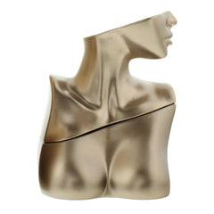 Sculptural metallic bottle of Eilish Eau de Parfum for women shaped like an artistic female torso Sculptural metallic bottle of Eilish Eau de Parfum for women shaped like an artistic female torso
