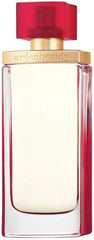 Elizabeth Arden Beauty perfume for women in a clear rectangular bottle with gold and red cap Elizabeth Arden Beauty perfume for women in a clear rectangular bottle with gold and red cap