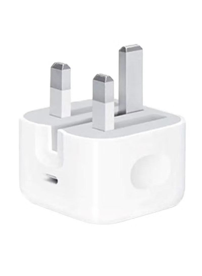 Huitich fast charging adapter for iPhone and Android white UK plug compact design Huitich fast charging adapter for iPhone and Android white UK plug compact design