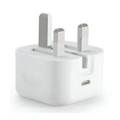 Huitich white fast charging adapter for iPhone and Android with UK plug and USB-C port Huitich white fast charging adapter for iPhone and Android with UK plug and USB-C port