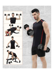 مجموعة دمبل رياضية متينة من Huitich Black Gym للتمرين المنزلي مجموعة دمبل رياضية متينة من Huitich Black Gym للتمرين المنزلي