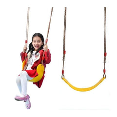 Huitich flexible swing seat for kids with durable yellow seat and sturdy ropes, perfect for outdoor play Huitich flexible swing seat for kids with durable yellow seat and sturdy ropes, perfect for outdoor play