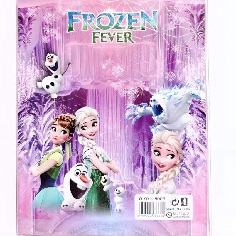 Huitich Frozen stationery kit for kids featuring Frozen Fever characters and pink icy design Huitich Frozen stationery kit for kids featuring Frozen Fever characters and pink icy design