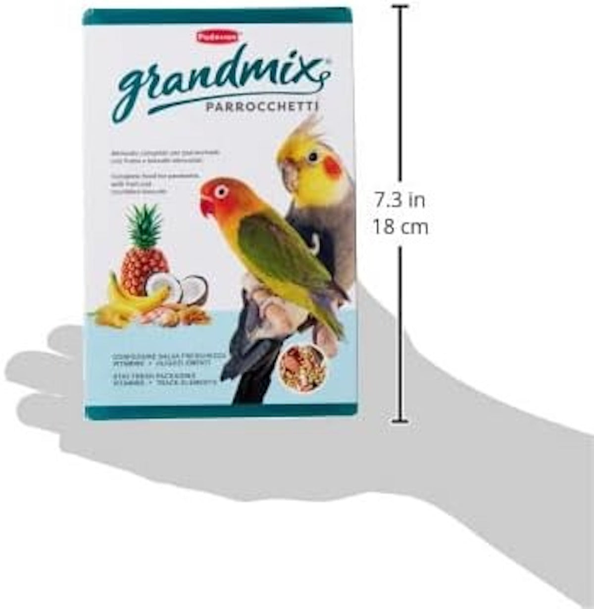 Padovan Grandmix Parakeet Bird Food UAE with Pineapple and Coconut for healthy parakeets Padovan Grandmix Parakeet Bird Food UAE with Pineapple and Coconut for healthy parakeets