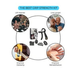 Huitich grip strengthener set with hand grips, finger exercisers, and benefits for lifting, dexterity, and rehabilitation Huitich grip strengthener set with hand grips, finger exercisers, and benefits for lifting, dexterity, and rehabilitation