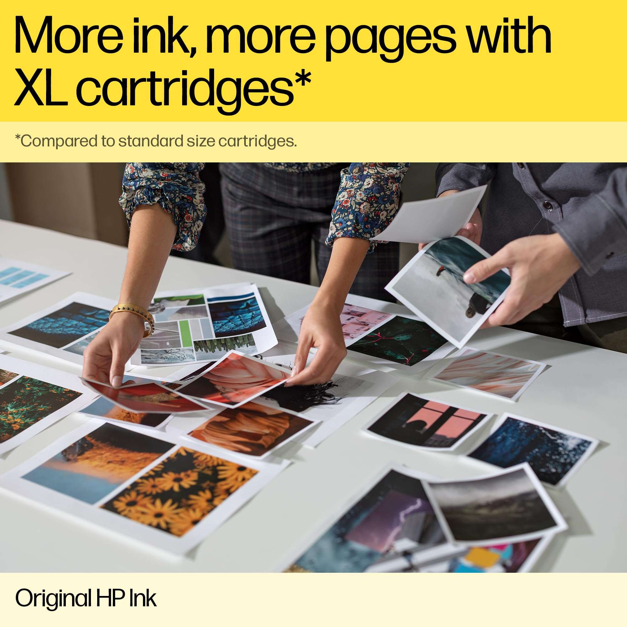 Original HP ink for DeskJet printers with XL cartridges for more ink and more printed pages Original HP ink for DeskJet printers with XL cartridges for more ink and more printed pages