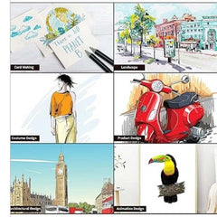 Huitich 36 Color Art Markers Set with Durable Case - Mumzar Huitich 36 Color Art Markers Set with Durable Case - Mumzar