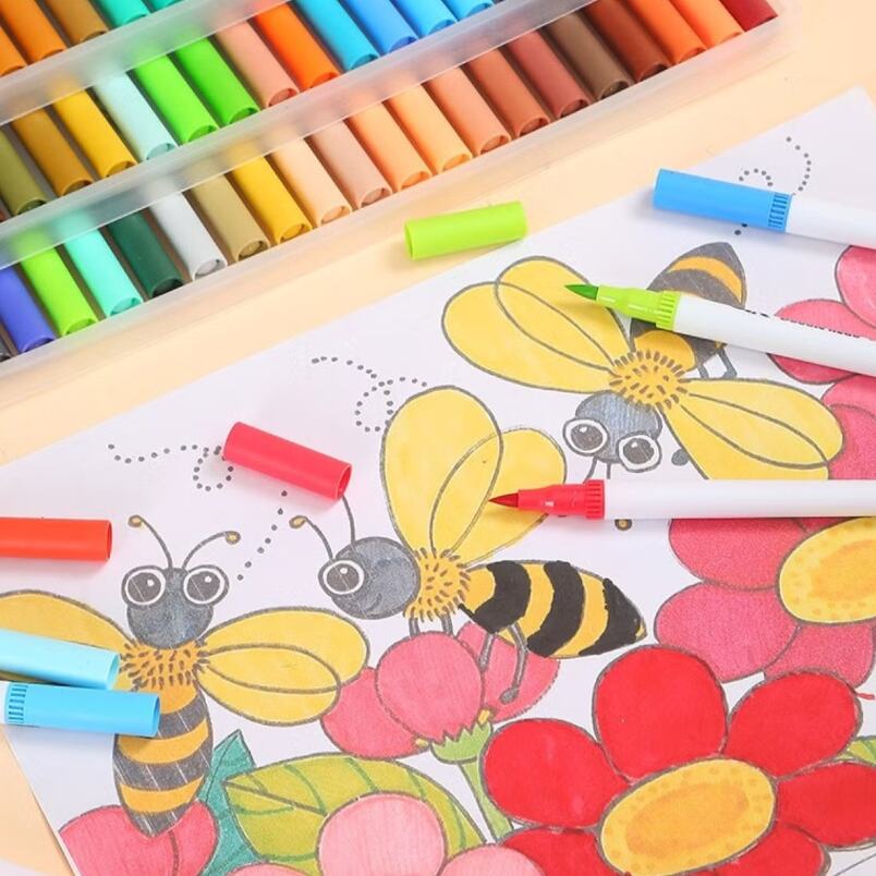 Huitich 48 Color Double Tip Pen Set for Arts & Crafts - Mumzar Huitich 48 Color Double Tip Pen Set for Arts & Crafts - Mumzar