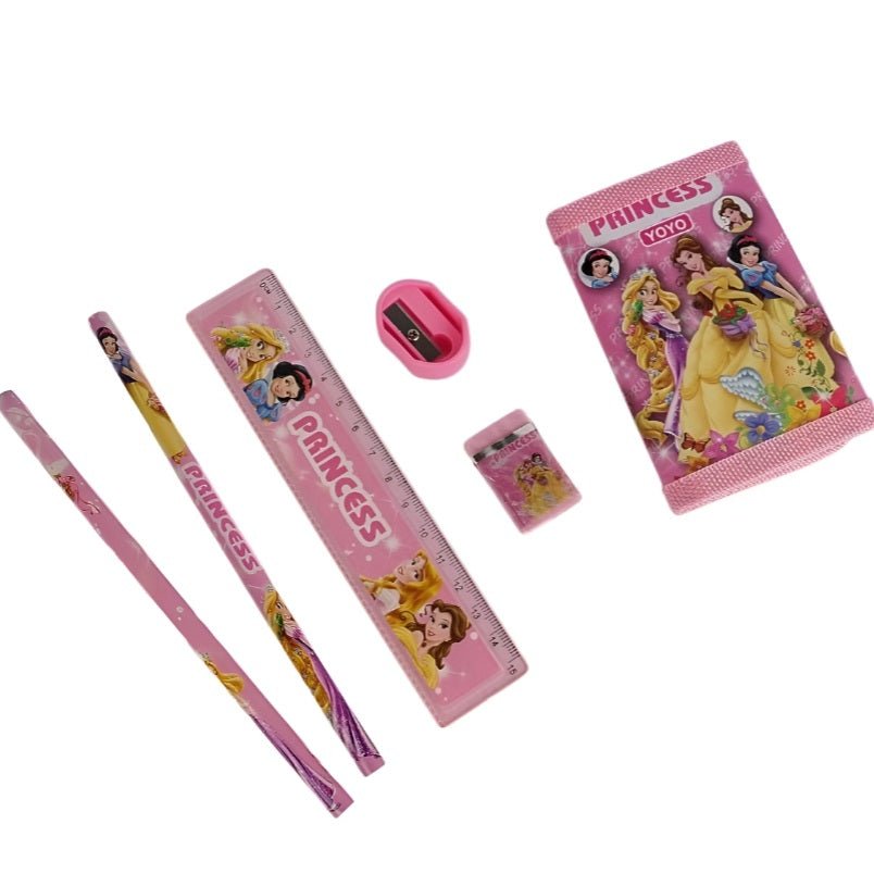 Huitich 6 Piece Princess Stationery Set for Kids - Mumzar Huitich 6 Piece Princess Stationery Set for Kids - Mumzar
