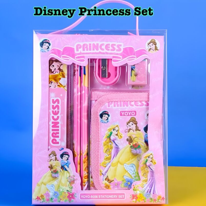 Huitich 6 Piece Princess Stationery Set for Kids - Mumzar Huitich 6 Piece Princess Stationery Set for Kids - Mumzar