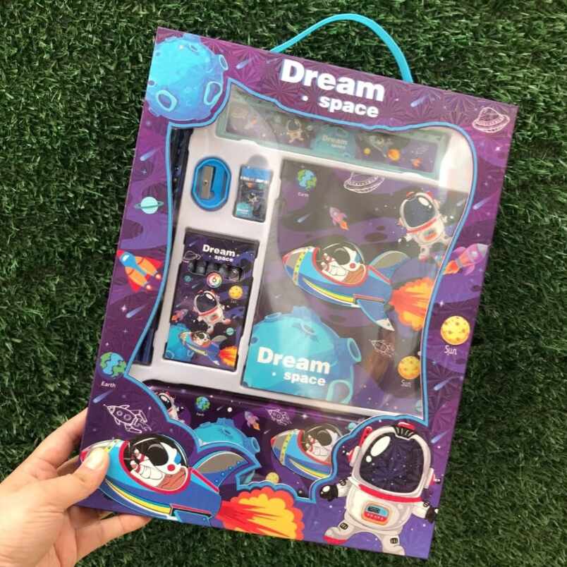 Huitich 8 - Piece Student Stationery Kit with Space Design - Mumzar Huitich 8 - Piece Student Stationery Kit with Space Design - Mumzar