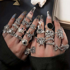 Huitich A - Express 10 Piece Trendy Fashion Rings Set - Mumzar Huitich A - Express 10 Piece Trendy Fashion Rings Set - Mumzar