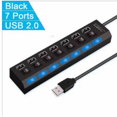 Huitich A - Express 7 Port USB Hub Mobile USB Splitter - Mumzar Huitich A - Express 7 Port USB Hub Mobile USB Splitter - Mumzar