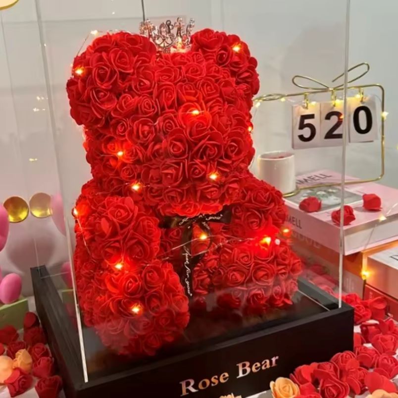 Huitich A - Express Artificial Rose Teddy Bear Gift - Mumzar Huitich A - Express Artificial Rose Teddy Bear Gift - Mumzar