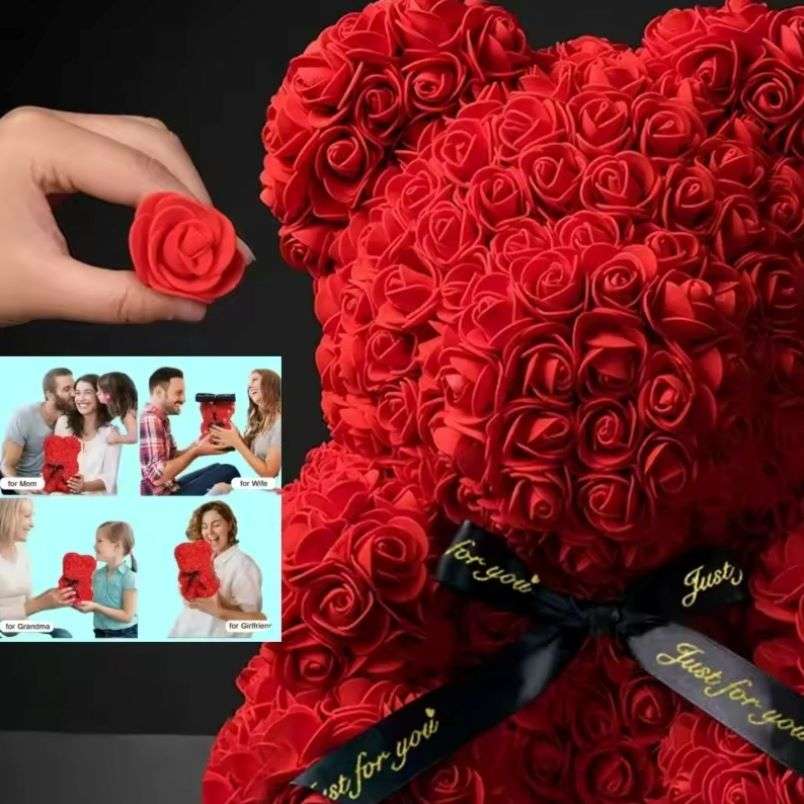 Huitich A - Express Artificial Rose Teddy Bear Gift - Mumzar Huitich A - Express Artificial Rose Teddy Bear Gift - Mumzar
