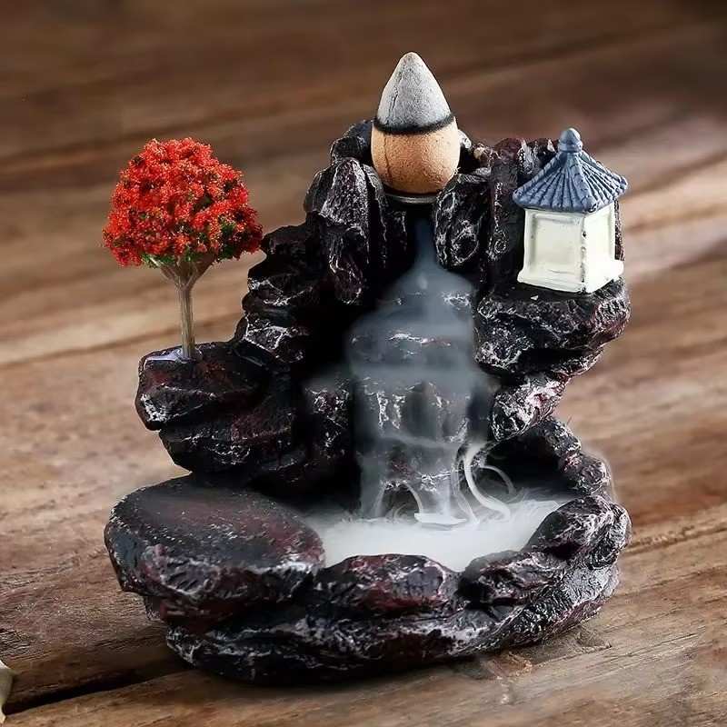 Huitich A - Express Backflow Incense Burner with Mountain Waterfall - Mumzar Huitich A - Express Backflow Incense Burner with Mountain Waterfall - Mumzar