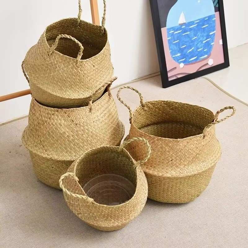 Huitich A - Express Folding Rattan Storage Basket for Home - Mumzar Huitich A - Express Folding Rattan Storage Basket for Home - Mumzar