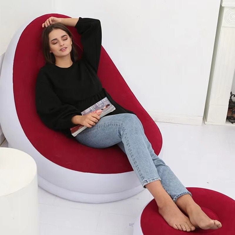 Huitich A - Express Inflatable Lazy Sofa Chair with Footrest - Mumzar Huitich A - Express Inflatable Lazy Sofa Chair with Footrest - Mumzar