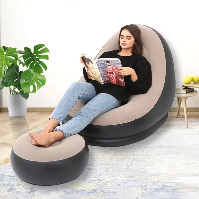 Huitich A - Express Inflatable Lazy Sofa Chair with Footrest - Mumzar Huitich A - Express Inflatable Lazy Sofa Chair with Footrest - Mumzar