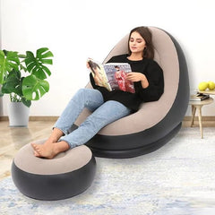 Huitich A - Express Inflatable Lazy Sofa Chair with Footrest - Mumzar Huitich A - Express Inflatable Lazy Sofa Chair with Footrest - Mumzar