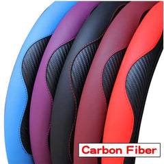Huitich A - Express Leather Carbon Fiber Steering Wheel Cover - Mumzar Huitich A - Express Leather Carbon Fiber Steering Wheel Cover - Mumzar