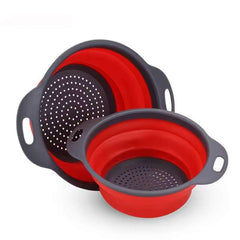Huitich A - Express Silicone Folding Colander Collapsible Vegetable Strainer - Mumzar Huitich A - Express Silicone Folding Colander Collapsible Vegetable Strainer - Mumzar