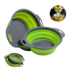 Huitich A - Express Silicone Folding Colander Collapsible Vegetable Strainer - Mumzar Huitich A - Express Silicone Folding Colander Collapsible Vegetable Strainer - Mumzar