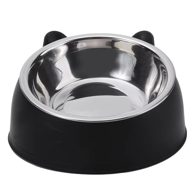 Huitich A - Express Stainless Steel Cat Bowl with Green Base - Mumzar Huitich A - Express Stainless Steel Cat Bowl with Green Base - Mumzar