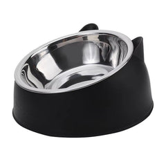 Huitich A - Express Stainless Steel Cat Bowl with Green Base - Mumzar Huitich A - Express Stainless Steel Cat Bowl with Green Base - Mumzar