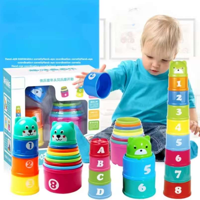 Huitich A - Express Train Board Games Toy with Kids Speed Stacking Cups - Mumzar Huitich A - Express Train Board Games Toy with Kids Speed Stacking Cups - Mumzar