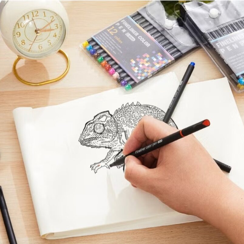 Huitich Color Pen Set 36 Colors Fine Tip, Vibrant Ink - Mumzar Huitich Color Pen Set 36 Colors Fine Tip, Vibrant Ink - Mumzar