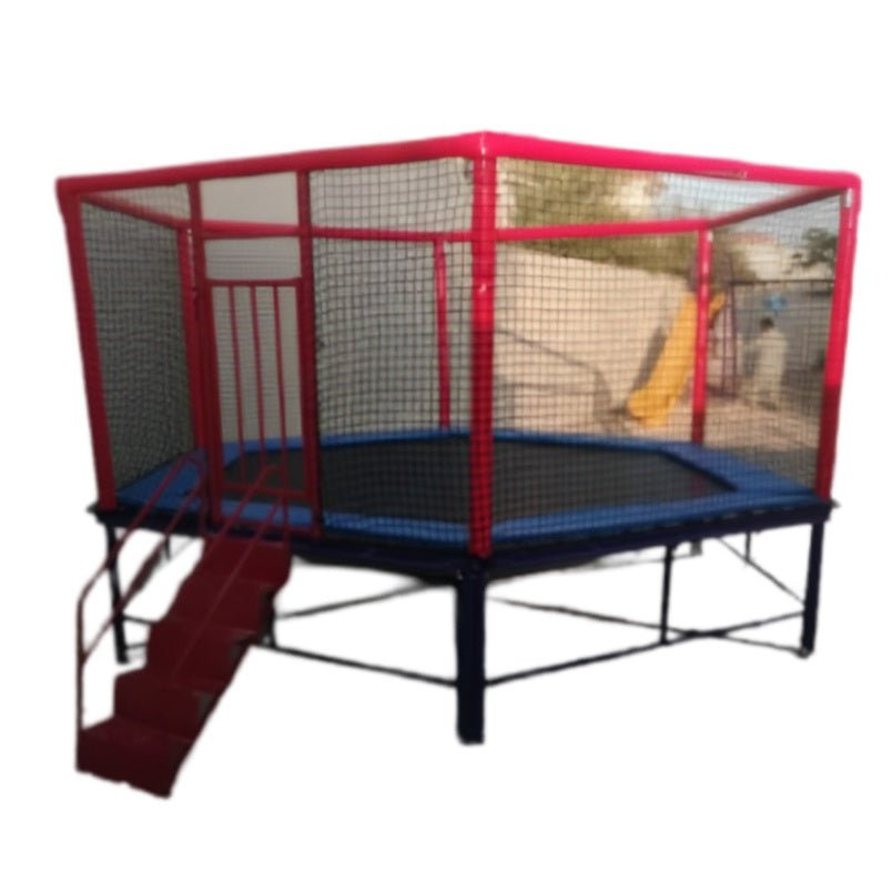 Huitich Kids Trampoline with Safety Enclosure and Ladder - Mumzar Huitich Kids Trampoline with Safety Enclosure and Ladder - Mumzar