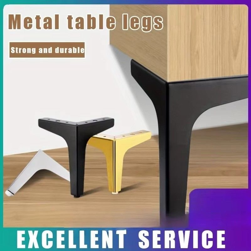 Huitich Metal Furniture Legs for Sofa Gold & Black 4 Piece Set - Mumzar Huitich Metal Furniture Legs for Sofa Gold & Black 4 Piece Set - Mumzar