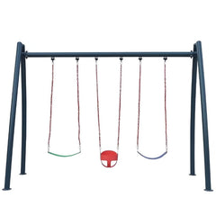 Huitich Metal Swing Set 3 Seats Durable Outdoor Playset - Mumzar Huitich Metal Swing Set 3 Seats Durable Outdoor Playset - Mumzar
