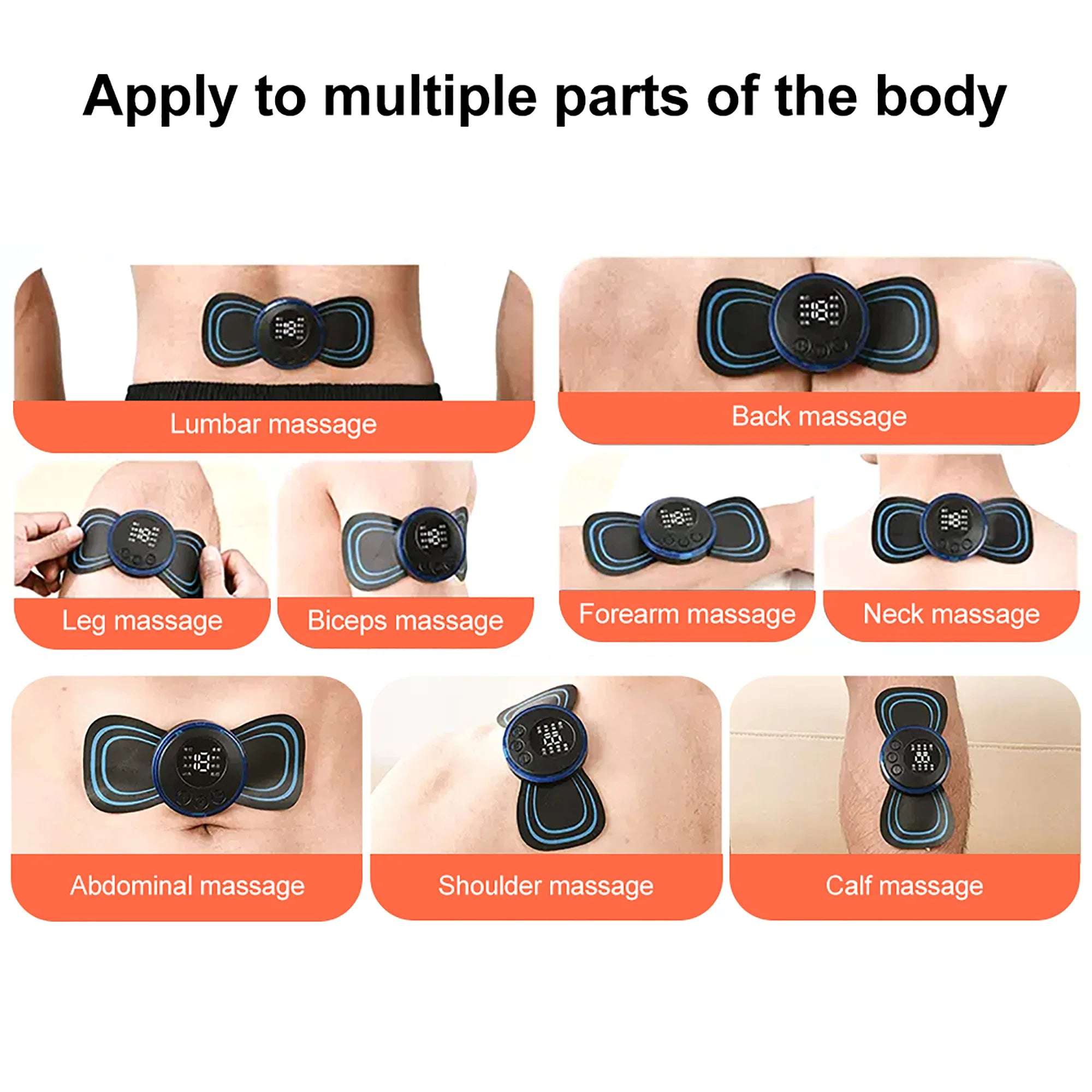 Huitich Mini Electric Neck Massager with 8 Modes - Mumzar Huitich Mini Electric Neck Massager with 8 Modes - Mumzar