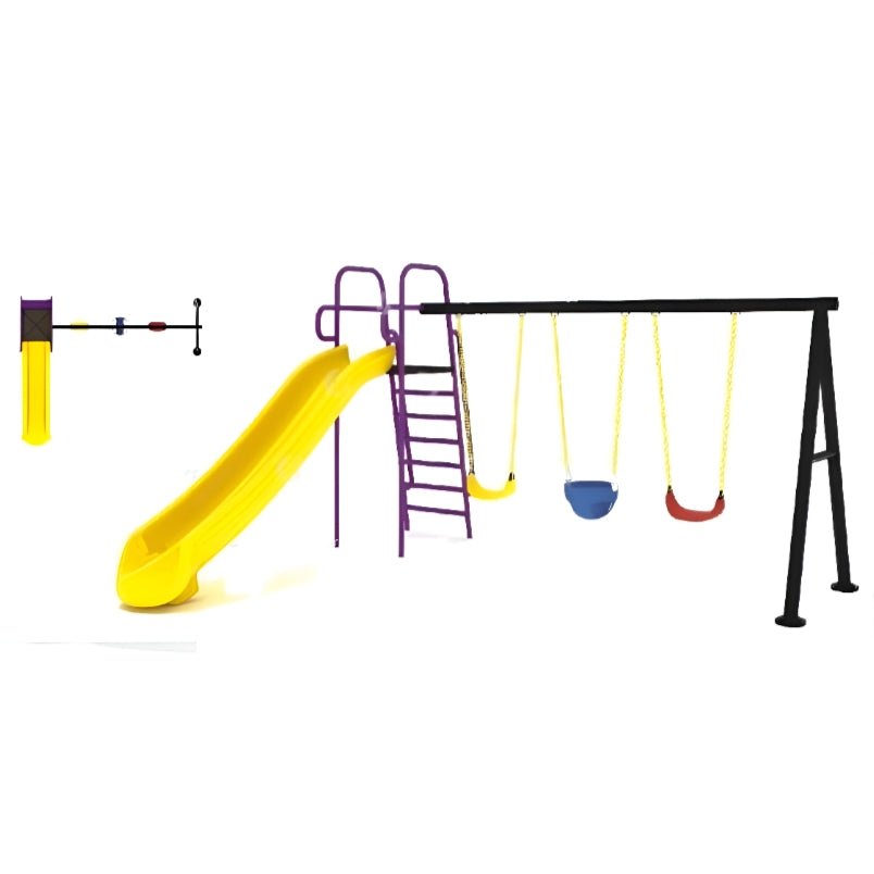 Huitich Outdoor Playground Equipment for 6 Children Slide & Swings - Mumzar Huitich Outdoor Playground Equipment for 6 Children Slide & Swings - Mumzar