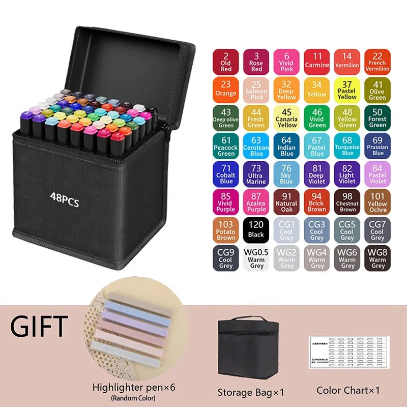 Huitich Permanent Illustration Markers for Drawing - 262 Colors Set - Mumzar Huitich Permanent Illustration Markers for Drawing - 262 Colors Set - Mumzar