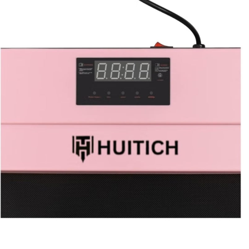Huitich portable pink treadmill control panel with digital display and power cord Huitich portable pink treadmill control panel with digital display and power cord