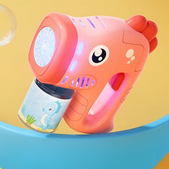 Huitich Rechargeable Bubble Gun for Kids Cute Pink Design - Mumzar Huitich Rechargeable Bubble Gun for Kids Cute Pink Design - Mumzar
