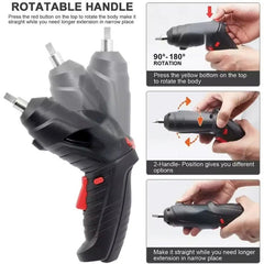 Huitich Rechargeable Electric Screwdriver Kit with USB - Mumzar Huitich Rechargeable Electric Screwdriver Kit with USB - Mumzar